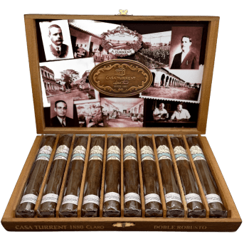 Casa Turrent 1880 Claro Doble Robusto | Caja de 10 puros