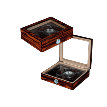 P&B Humidor Mad Walnut Vidrio con Cenicero SH-1442 E