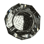 Faro Cenicero Cristal Diamonds Silver