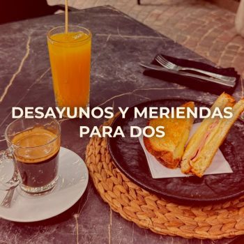 Desayunos y Meriendas para dos Piso Cero
