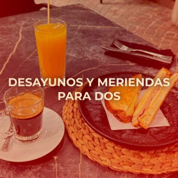 Desayunos y Meriendas para dos Piso Cero