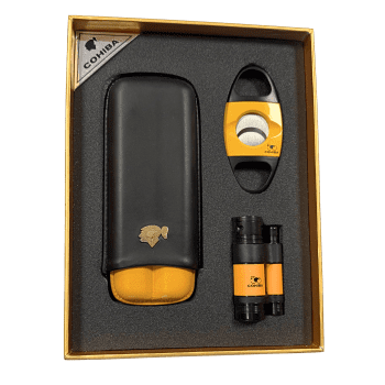 Cohiba Set Con Purera 50ANIVERSARIO - Yellow/Black
